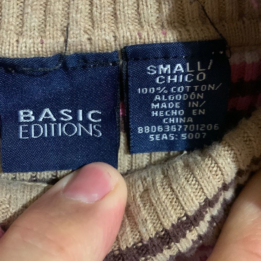 Basic Editions Size Small Turttle Neck - Picture 7 of 8
